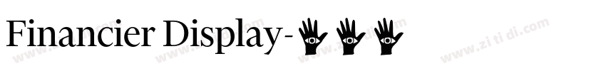 Financier Display字体转换